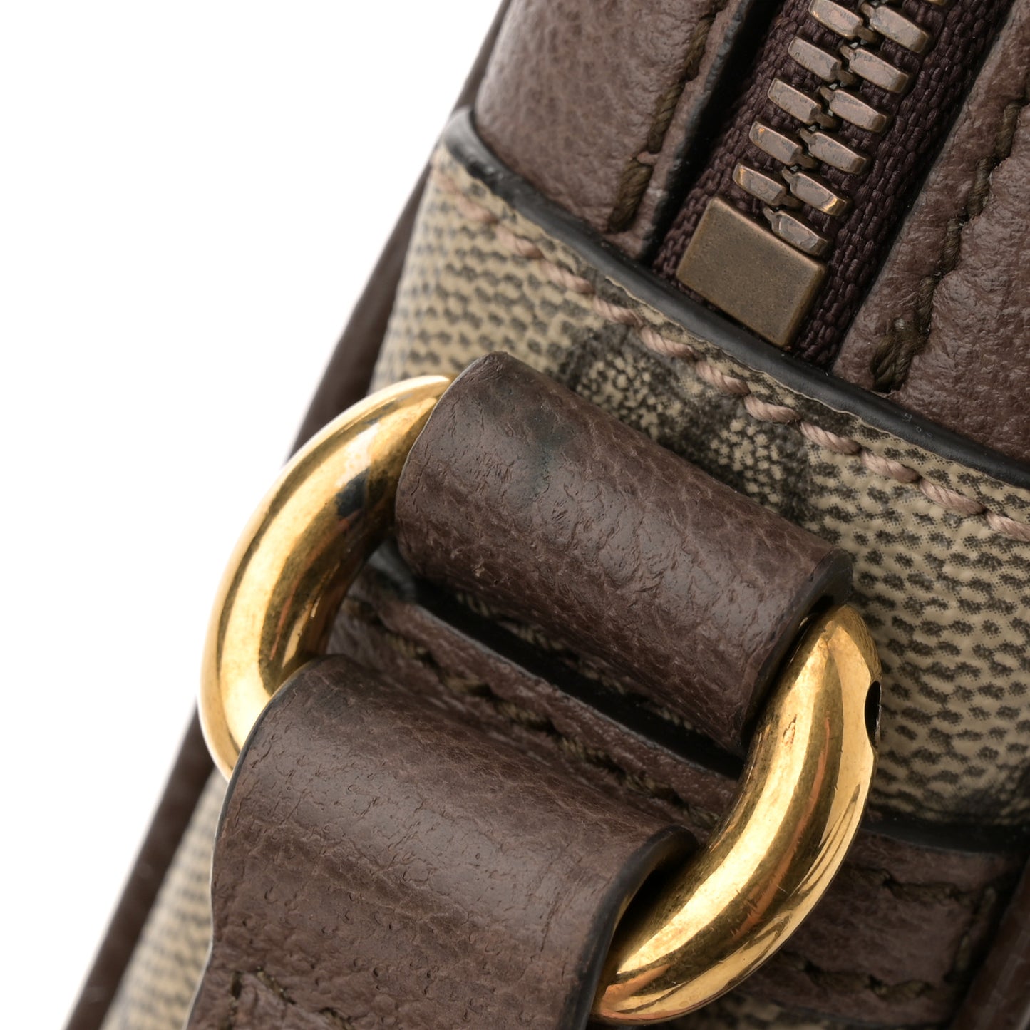 GG Supreme Monogram Web Mini Ophidia Messenger Brown