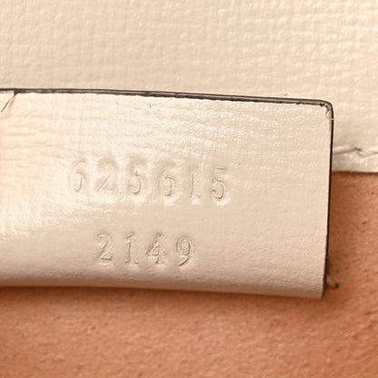 Gucci GG Supreme Monogram Azalea Calfskin Mini Horsebit 1955 Crossbody Bag Beige Ebony Mystic White 7 of 10