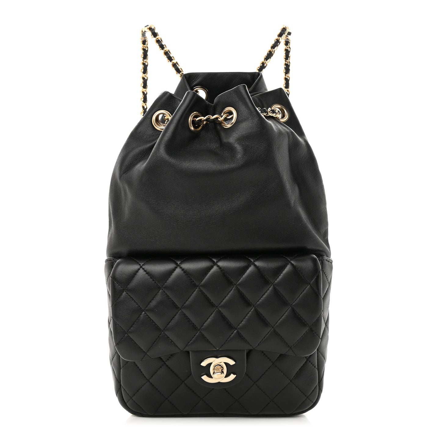 Lambskin Quilted Small In Seoul Backpack Black