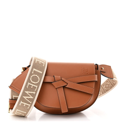 Loewe Calfskin Jacquard Mini Gate Dual Bag Tan 1 of 9