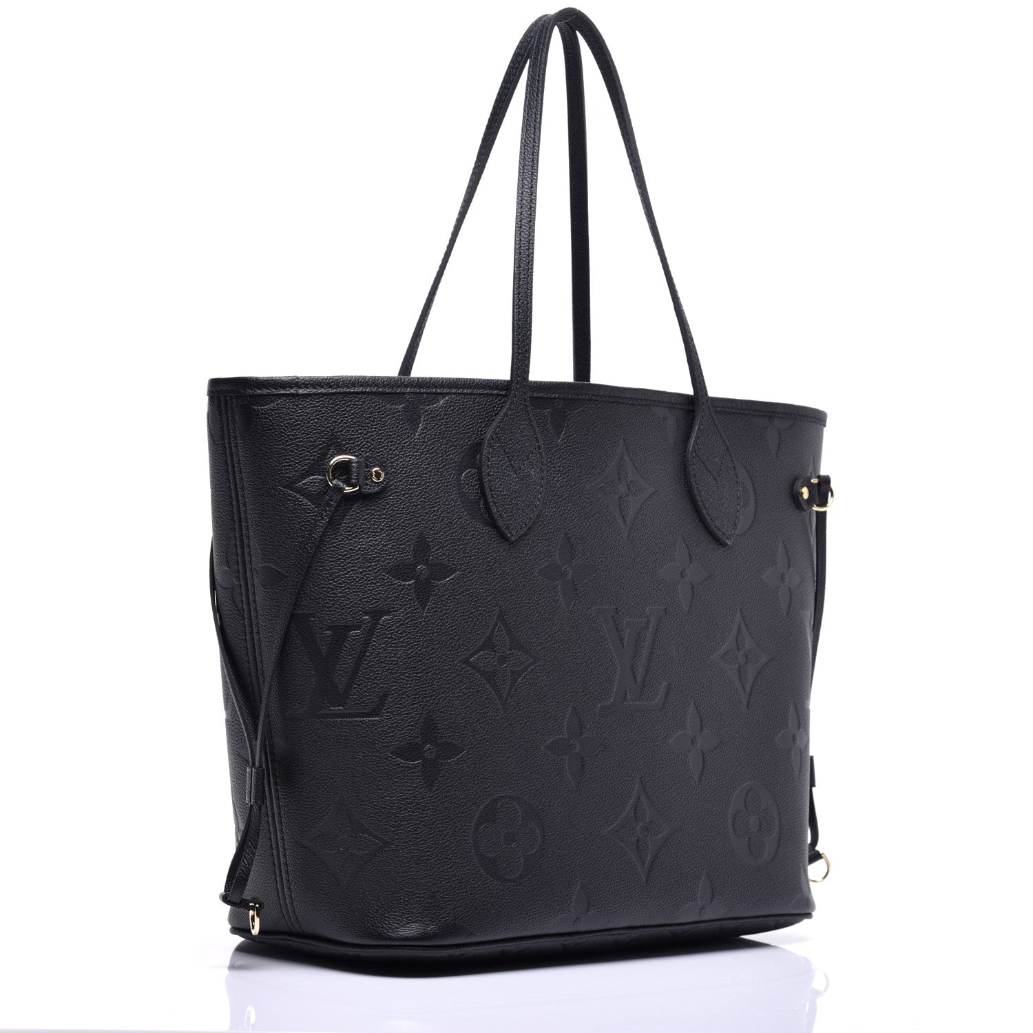 Louis Vuitton Empreinte Monogram Giant Neverfull MM Black 3 of 8