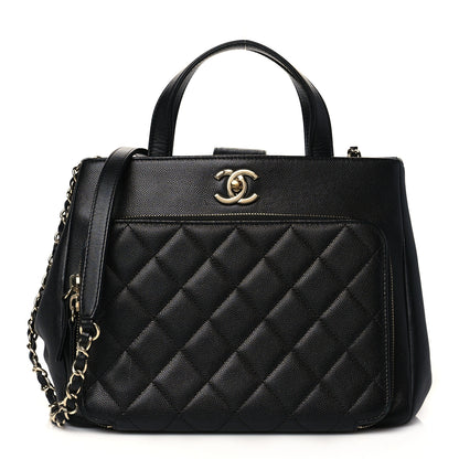Chanel Caviar Quilted Small Business Affinity Shopping Bag Black 1 of 10