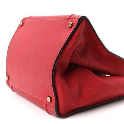 Celine Baby Grained Calfskin Medium Phantom Luggage Carmin 10 of 10