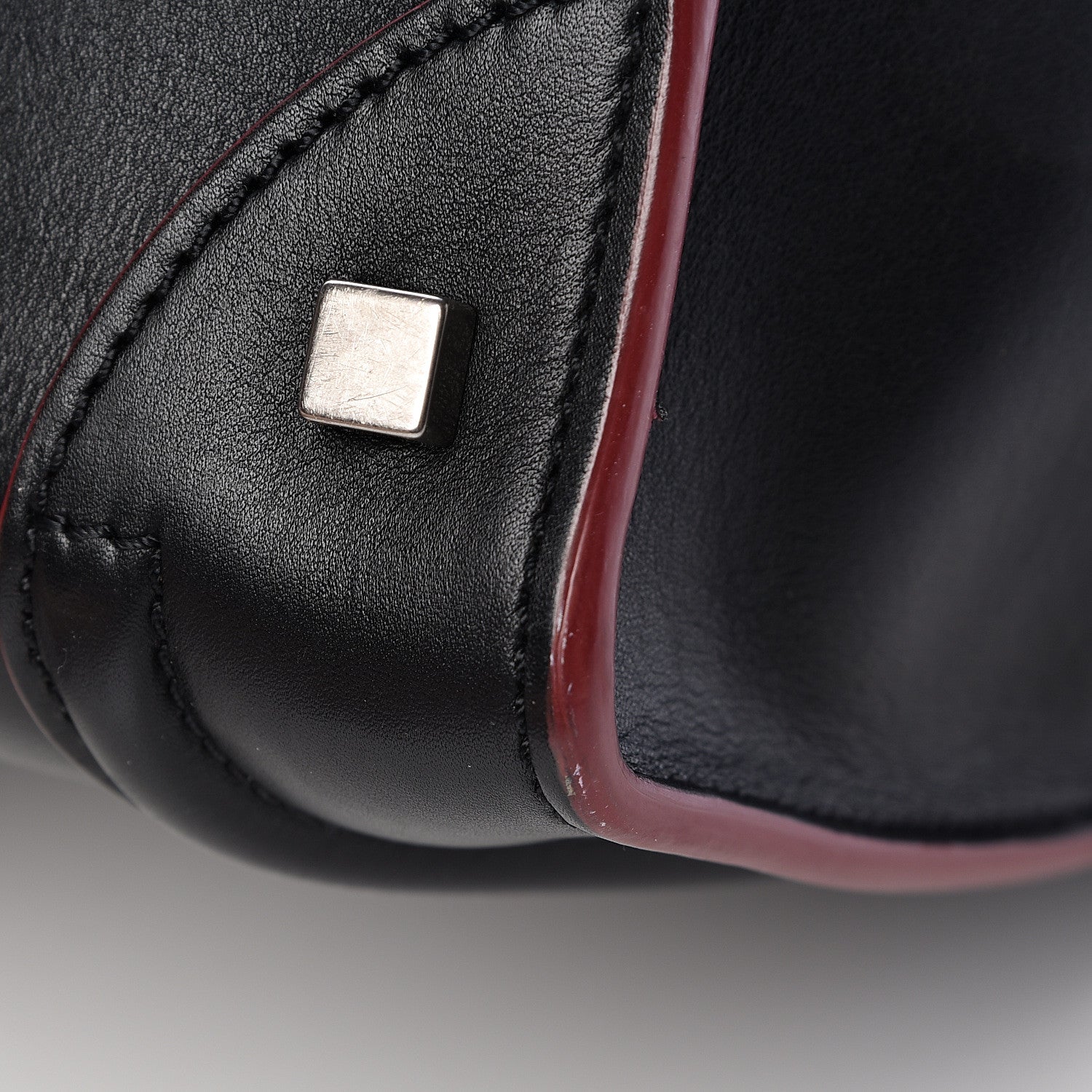 Celine Smooth Calfskin Mini Luggage Black Pink Trim 23 of 23