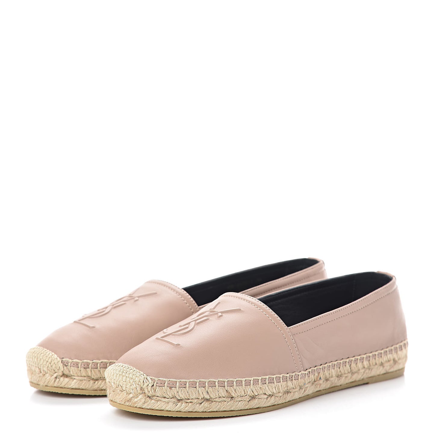 Lambskin Monogram Espadrilles 38 Nude