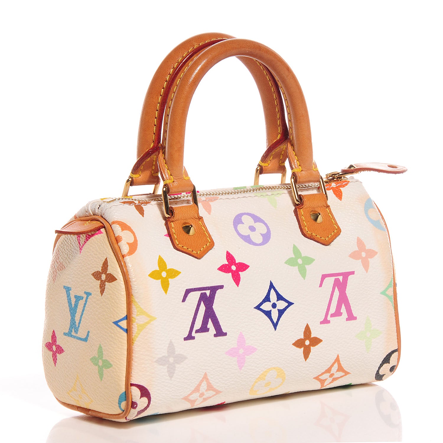 Louis Vuitton Monogram Multicolor Mini Sac HL Speedy White 3 of 7