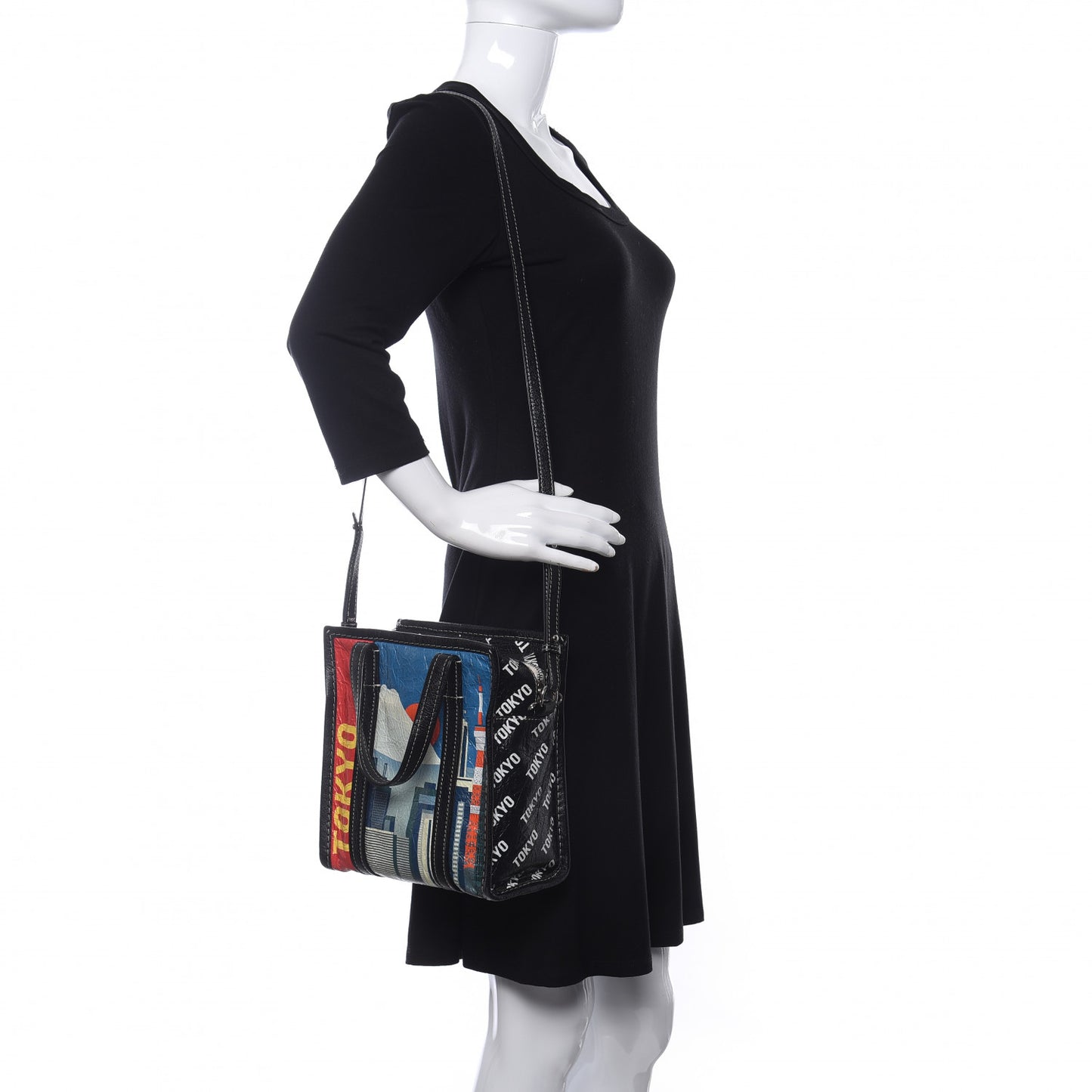 Agneau Arena Tokyo Print XS Bazar Shopper Tote