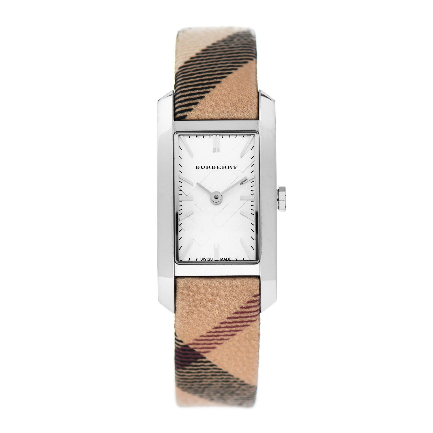 Burberry Stainless Steel Calfskin 20mm Heritage Nova Check Quartz Watch BU9508 1 of 5