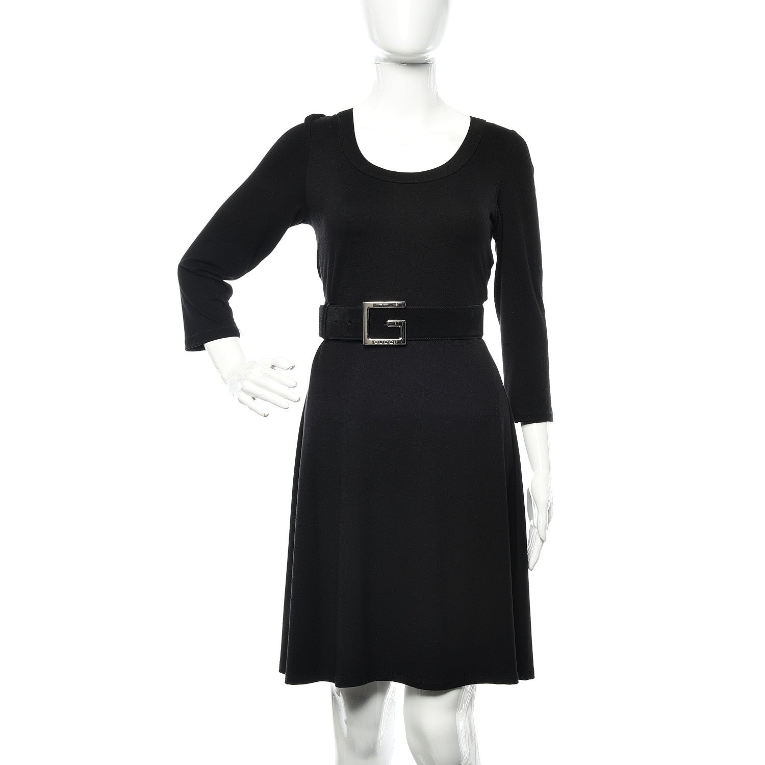 Gucci Suede G Logo Belt 80 32 Black 2 of 6