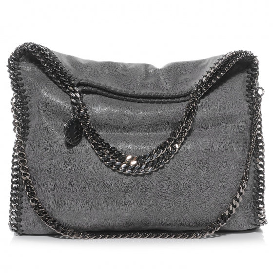 Faux Leather Shaggy Deer Falabella Gray