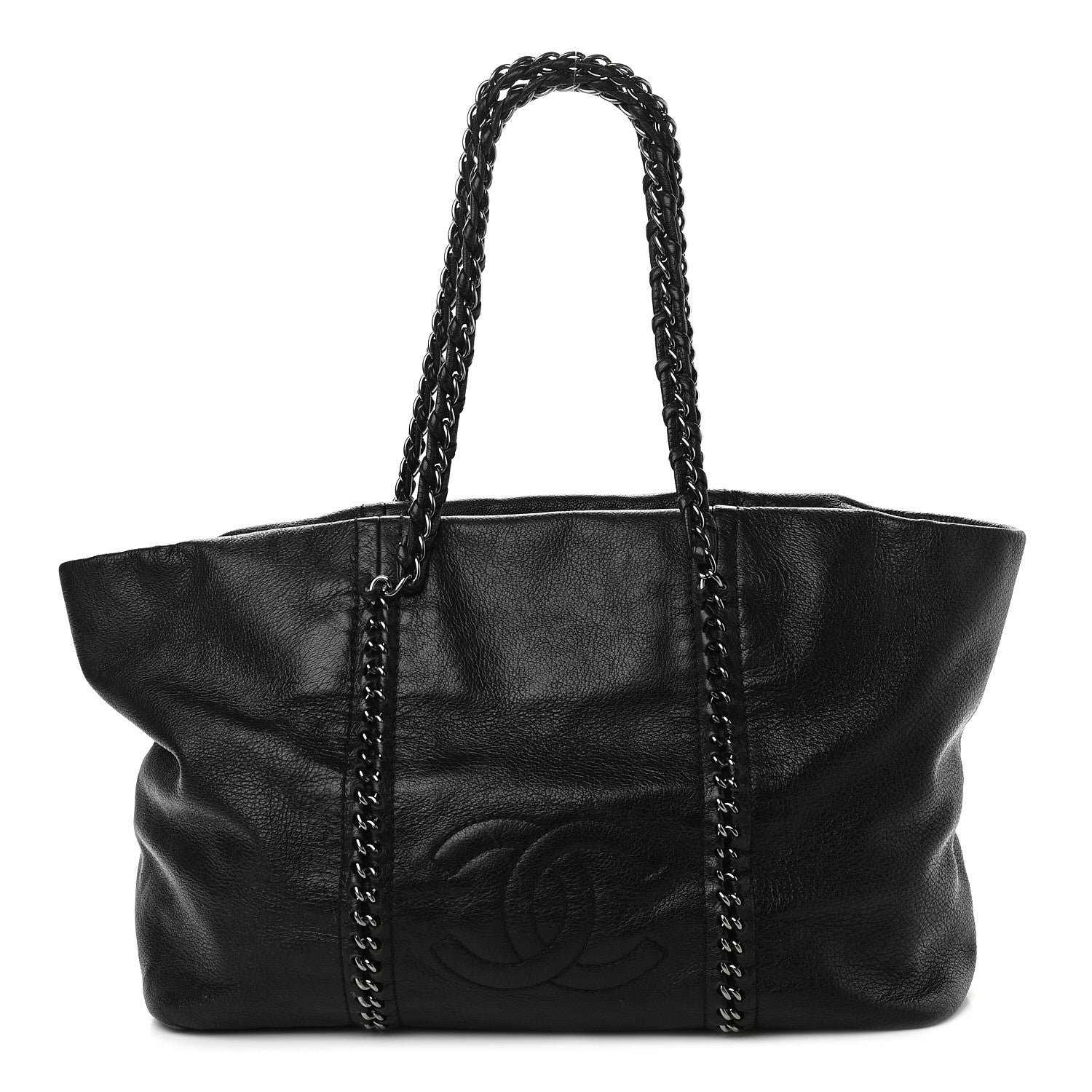 Chanel Deerskin Luxe Ligne Tote Black 1 of 10