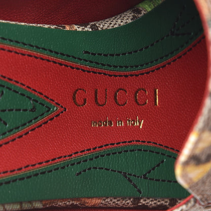 Gucci GG Supreme Monogram Tian Womens Princetown Slippers 35 Beige Ebony Multicolor 6 of 9