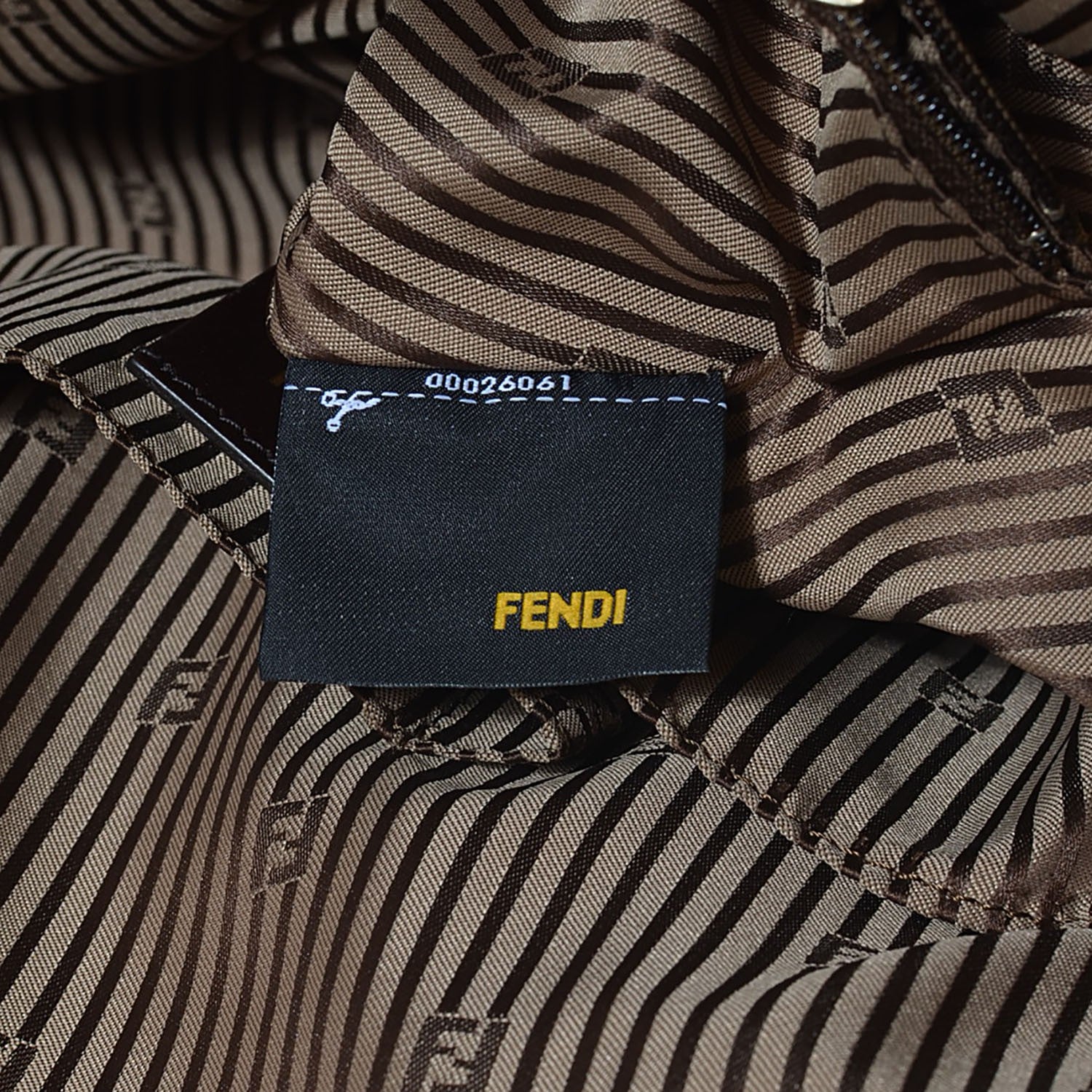 Fendi Calfskin Large Chameleon Tote Cognac Camel Black 8 of 12