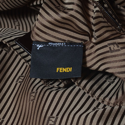 Fendi Calfskin Large Chameleon Tote Cognac Camel Black 8 of 12