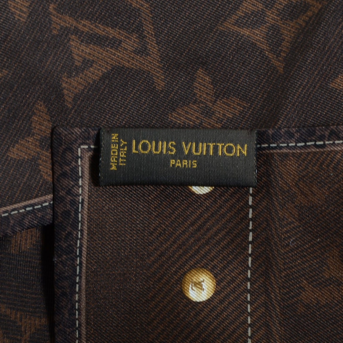 Silk Monogram New Denim Bandeau Ebene