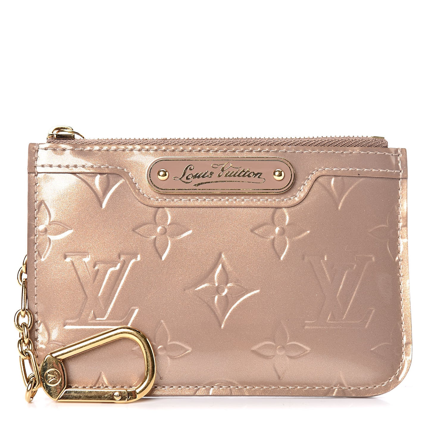 Vernis Key Pouch Beige Poudre