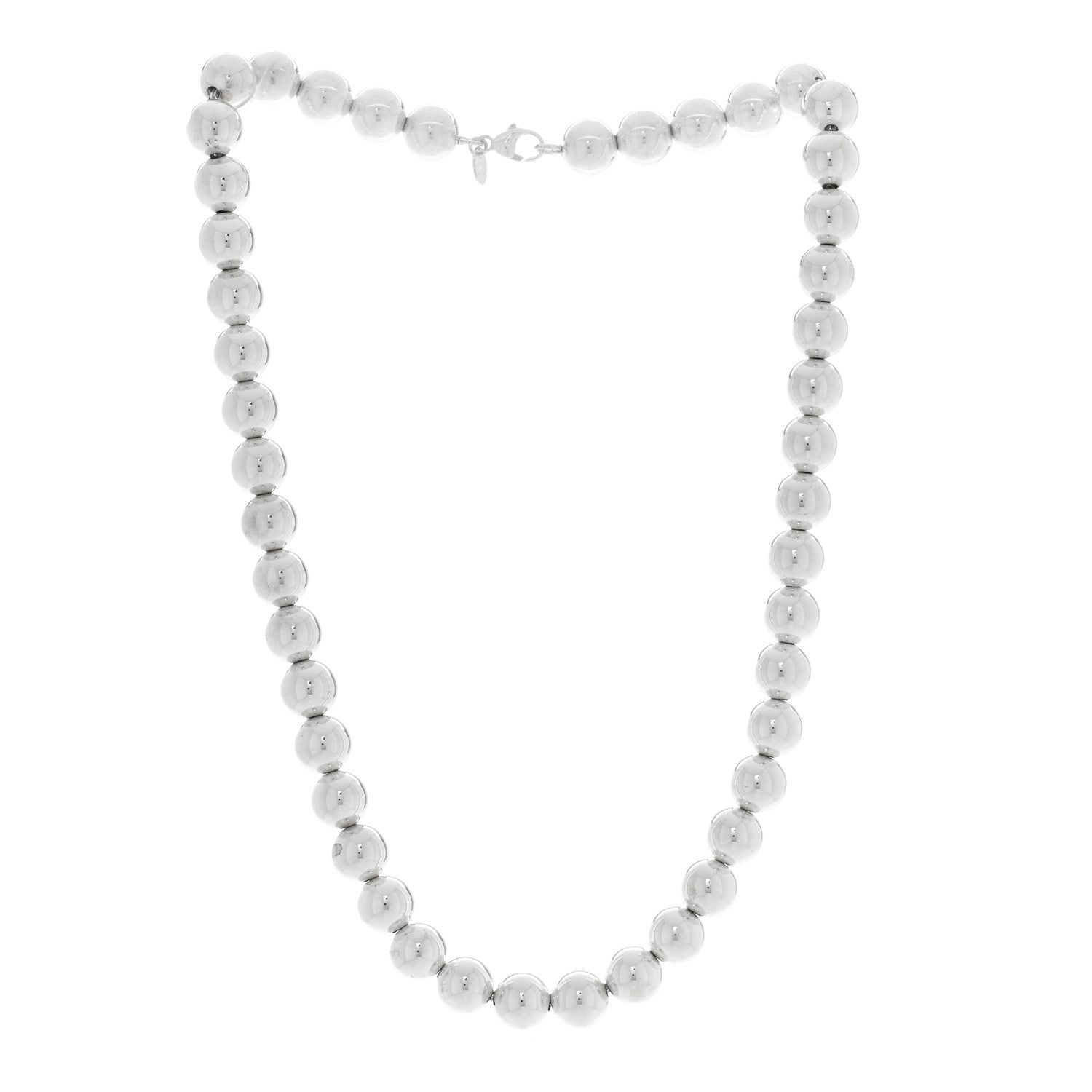 Tiffany Sterling Silver 10mm Hardwear Ball Necklace 3 of 4