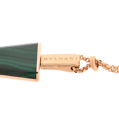 Bulgari 18K Rose Gold Diamond Malachite Gelati Bracelet SM 3 of 3