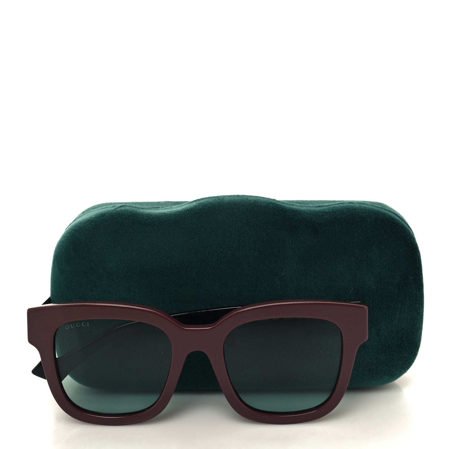 Rectangle 52mm Frame Sunglasses GG0998S Burgundy