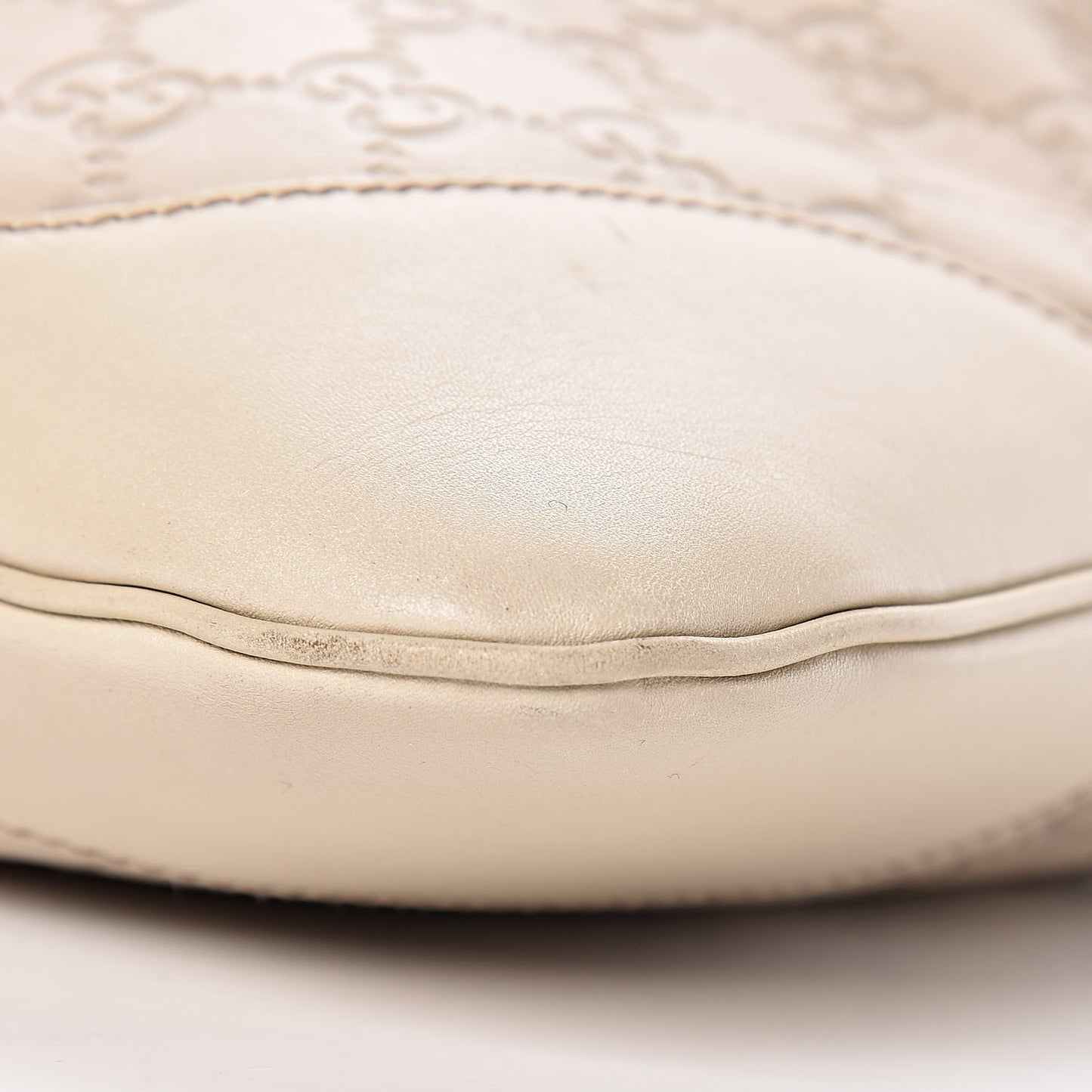 Guccissima Medium Jackie O Bouvier Hobo Off White