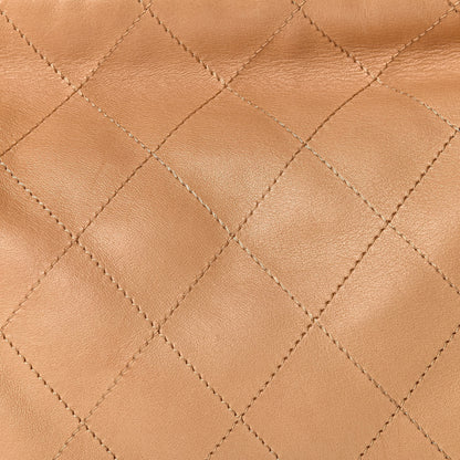 Chanel Lambskin Stitched Medium Ultimate Soft Tote Beige 8 of 10