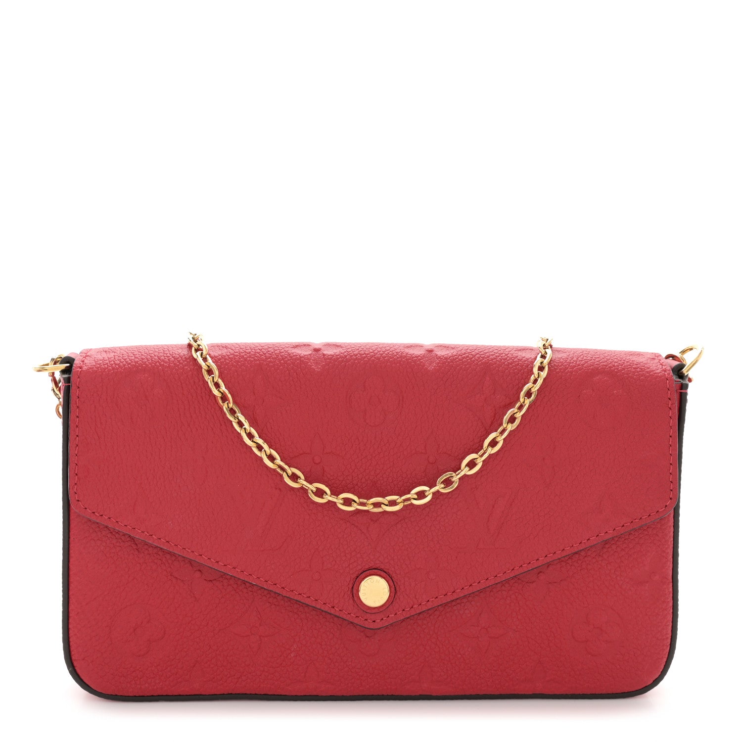 Louis Vuitton Empreinte Pochette Felicie Chain Wallet Scarlet 1 of 11