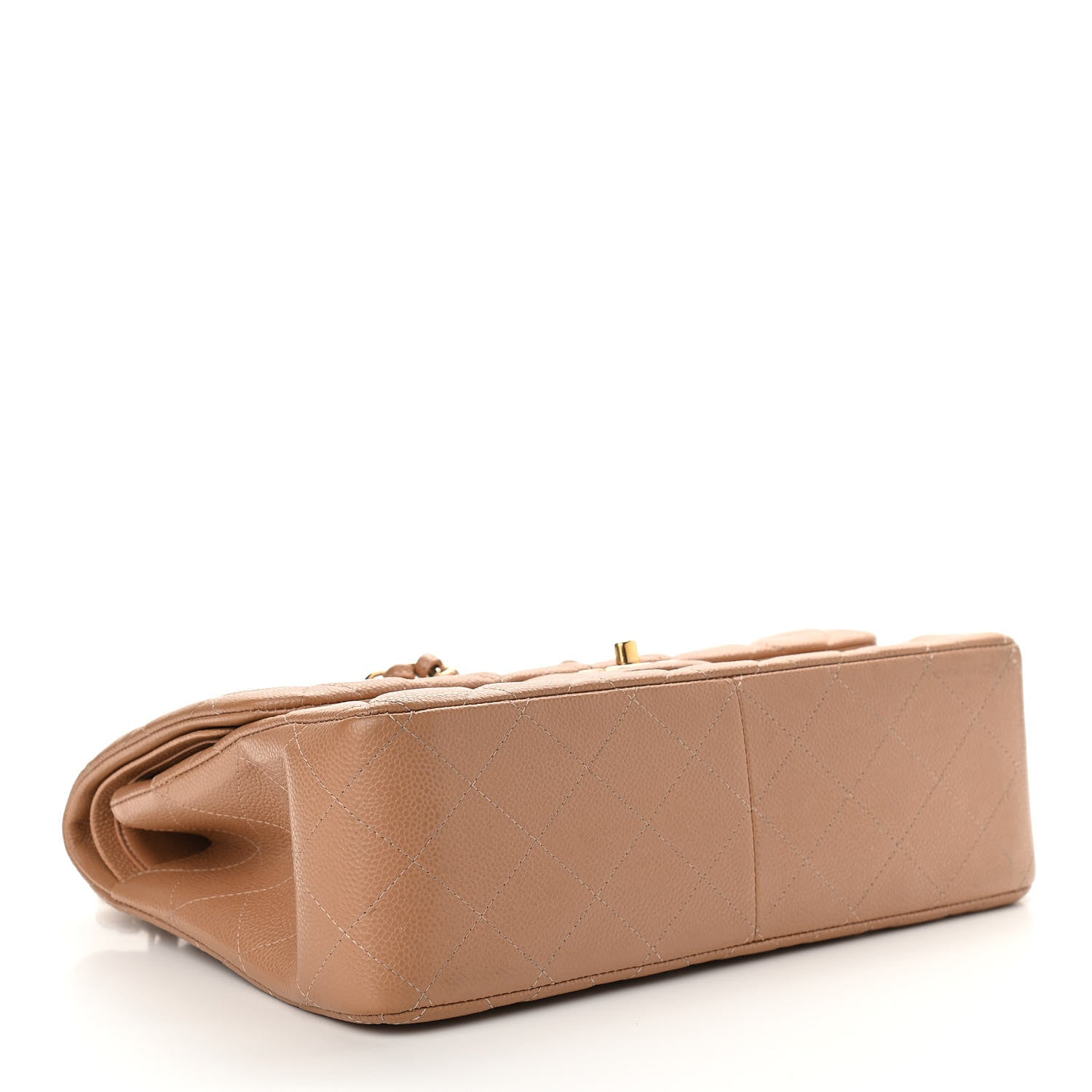 Chanel Caviar Quilted Jumbo Double Flap Beige 4 of 12