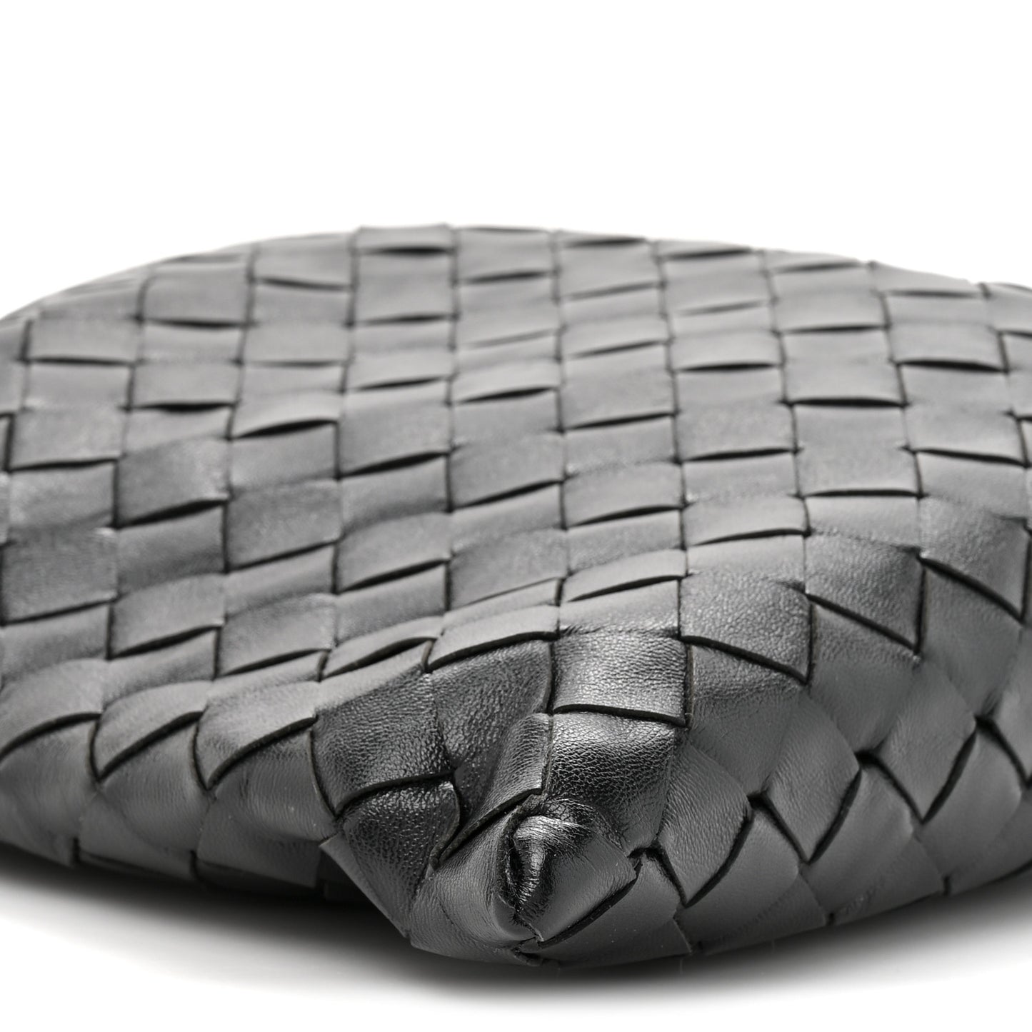 Calfskin Intrecciato Mini Hop Black