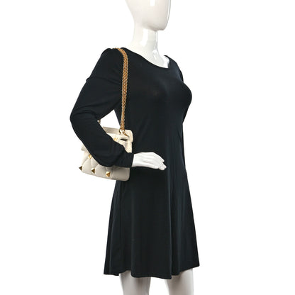 Valentino Garavani Nappa Large Roman Stud Shoulder Bag Ivory 2 of 10