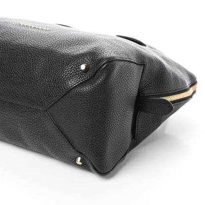 Burberry London Grainy Calfskin Small Greenwood Bowling Bag Black 9 of 9