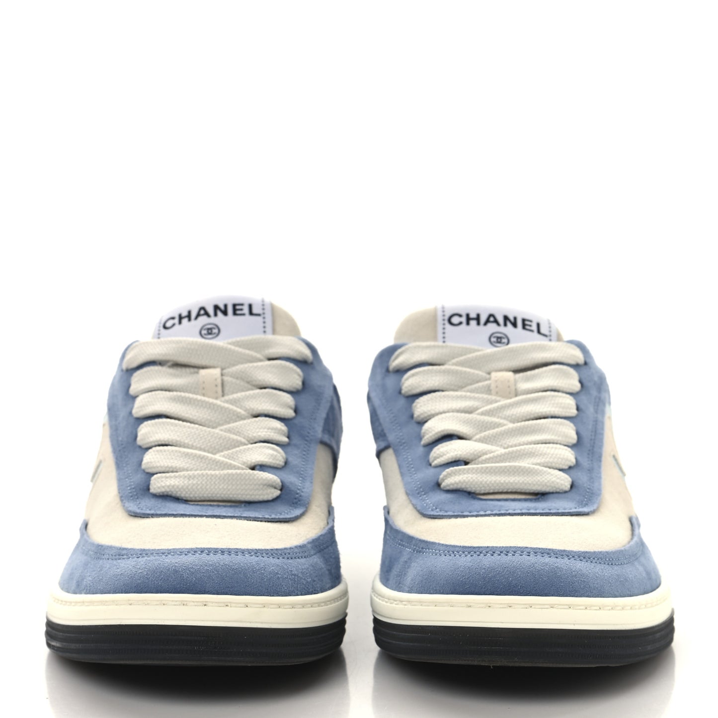 Suede Kidskin Womens CC Sneakers 39 White Blue