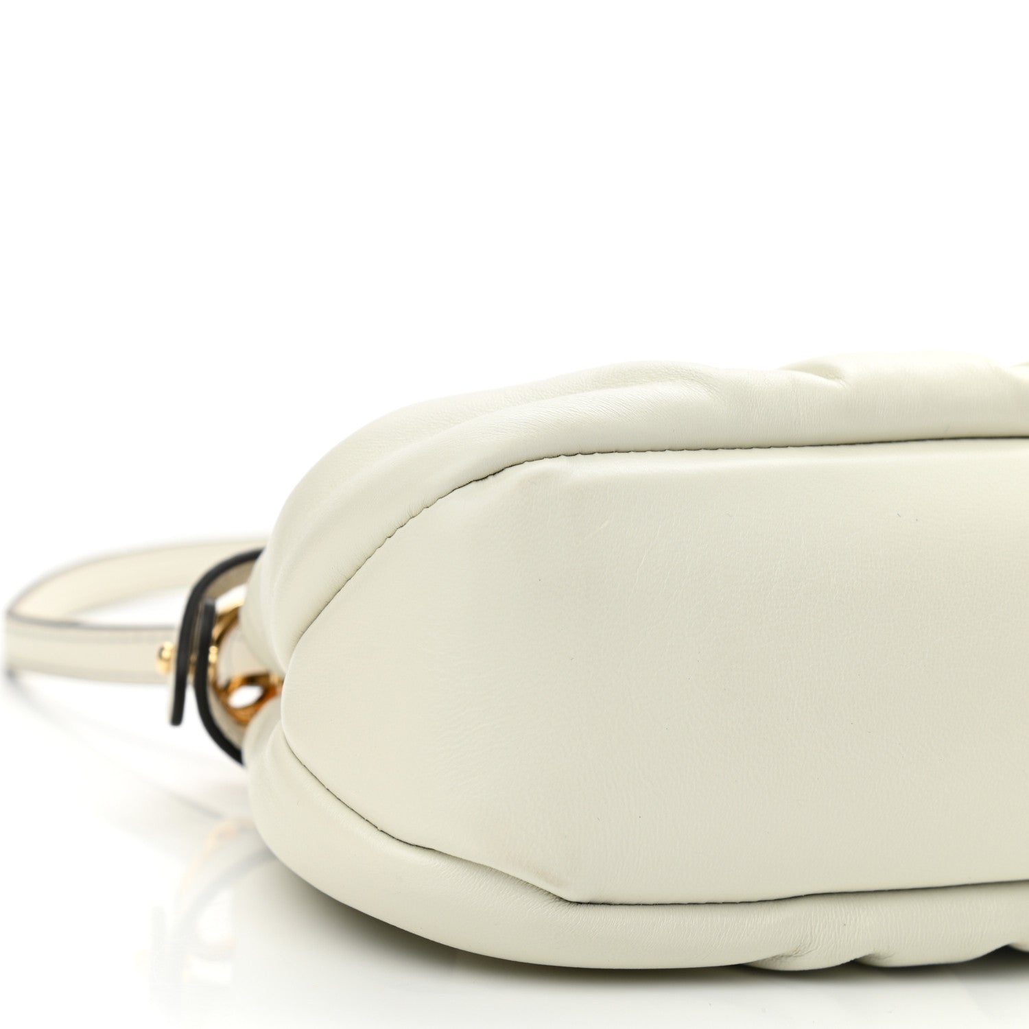 Fendi Shiny Nappa Small Peekaboo Click Bag White 8 of 11
