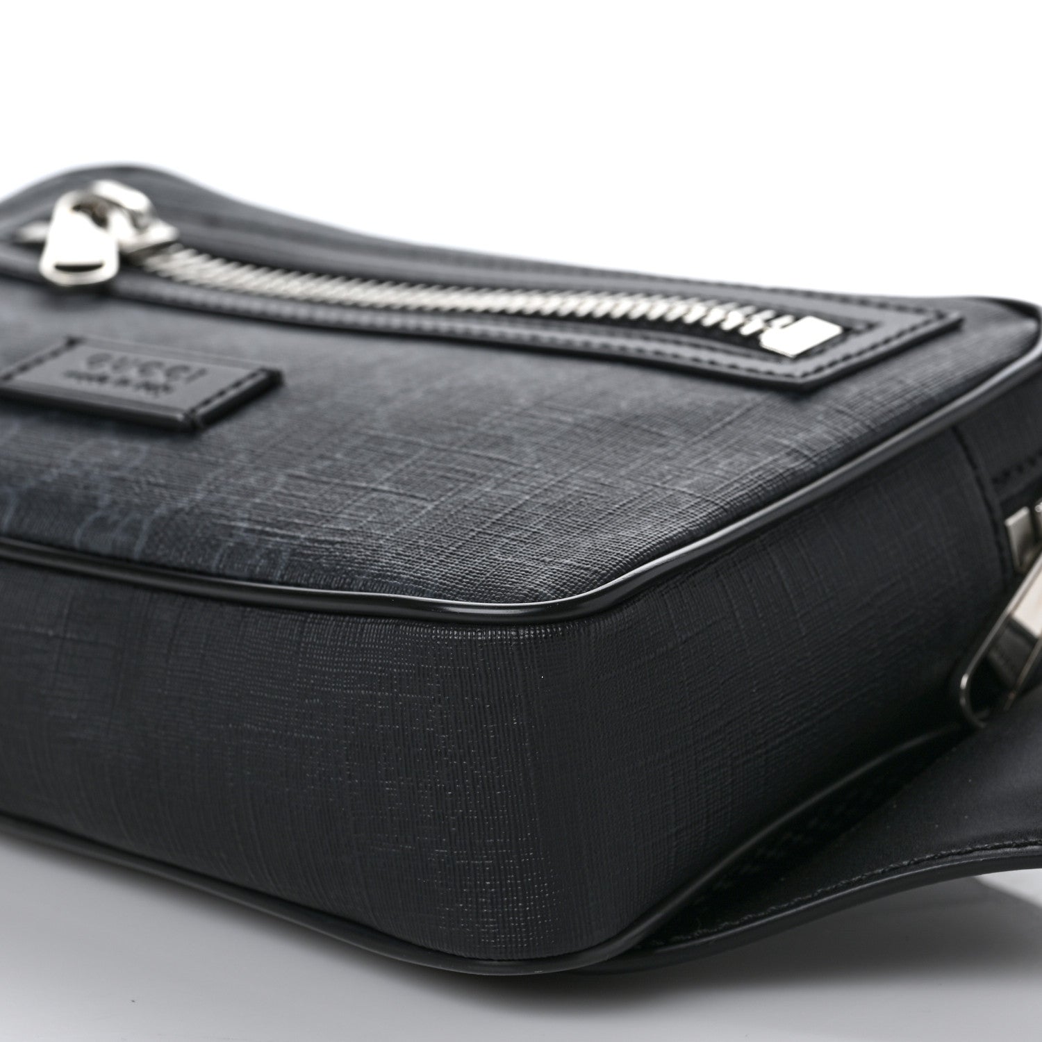 Gucci Soft GG Supreme Monogram Web Belt Bag Black Grey 8 of 8