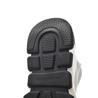 Balenciaga Sweatshirt Knit Bi-Color Sole Womens Speed Sneakers 39 Grey White Black 16 of 17