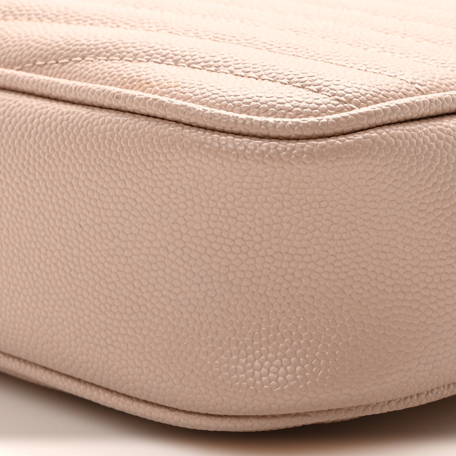 Saint Laurent Grain De Poudre Matelasse Monogram Mini Lou Camera Bag Marble Pink 10 of 10