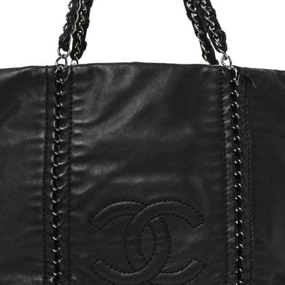 Chanel Smooth Calfskin Luxe Ligne Tote Black 7 of 10