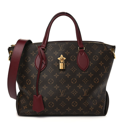 Louis Vuitton Monogram Flower Zipped Tote MM Bordeaux 1 of 5