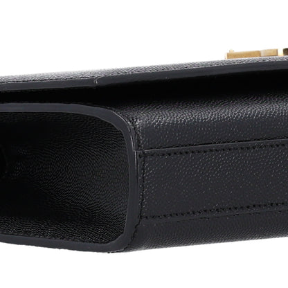 Saint Laurent Grain De Poudre Monogram Cassandre Clutch Black 10 of 10