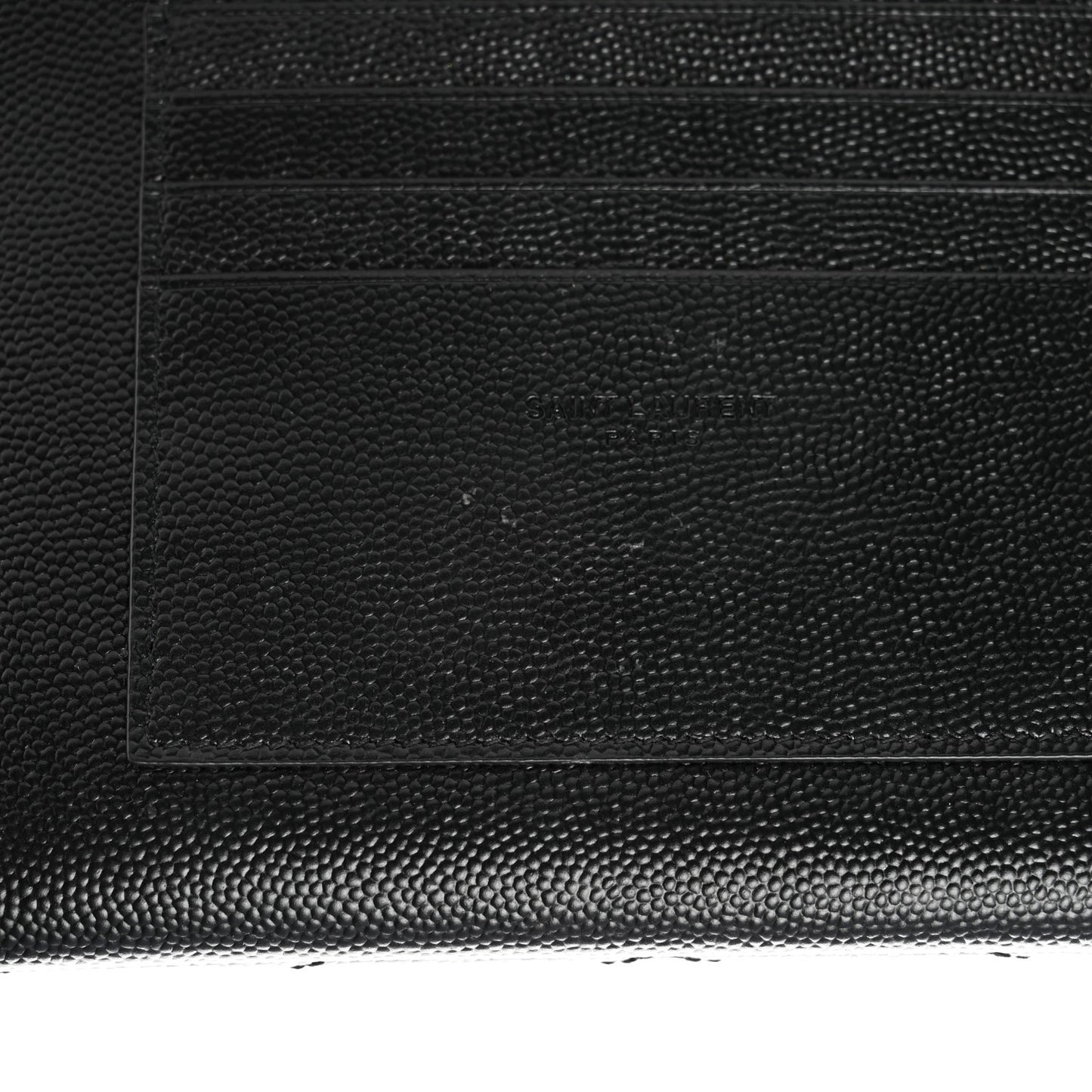 Grain De Poudre Chevron Monogram Large Bill Pouch Black