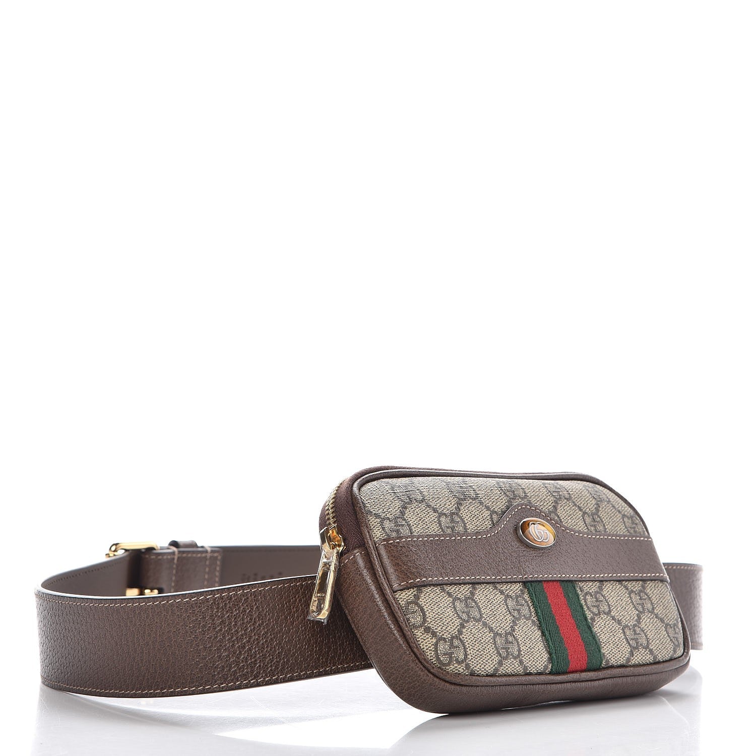 Gucci GG Supreme Monogram Ophidia Belted iPhone Case 95 38 Dark Brown 4 of 10