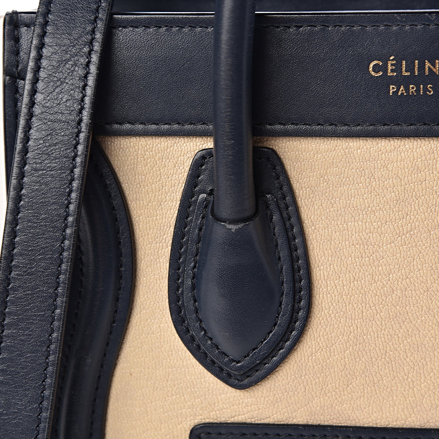 Celine Goatskin Smooth Calfskin Nano Tri-Color Luggage Firefly 15 of 25