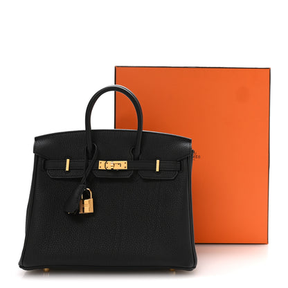 Hermes Togo Birkin 25 Black 11 of 11