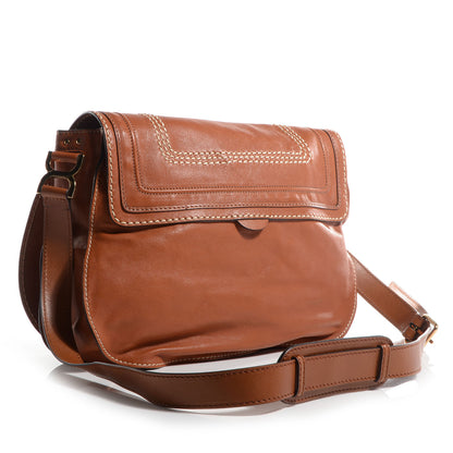 Chloe Calfskin Large Marcie Lock Messenger Armagnac 3 of 8