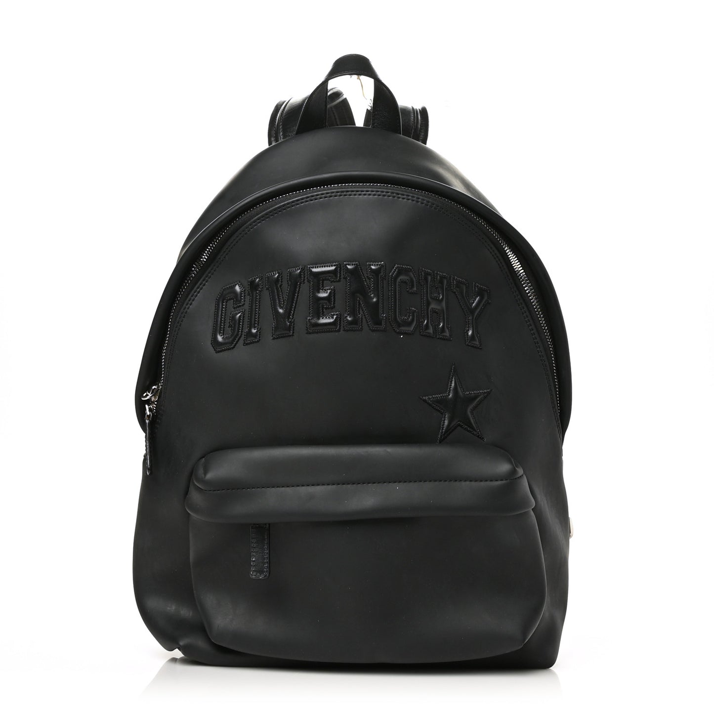 Calfskin Logo Small Backpack Black