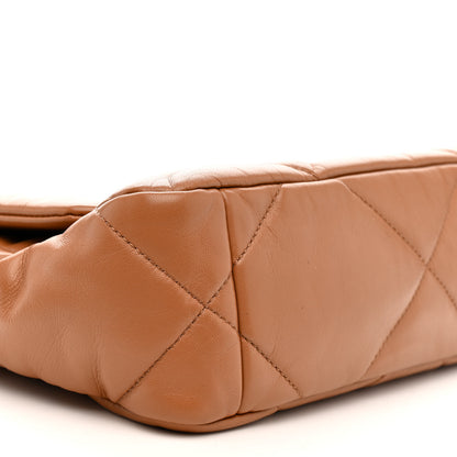 Chanel Lambskin Quilted Medium Chanel 19 Flap Brown 9 of 12