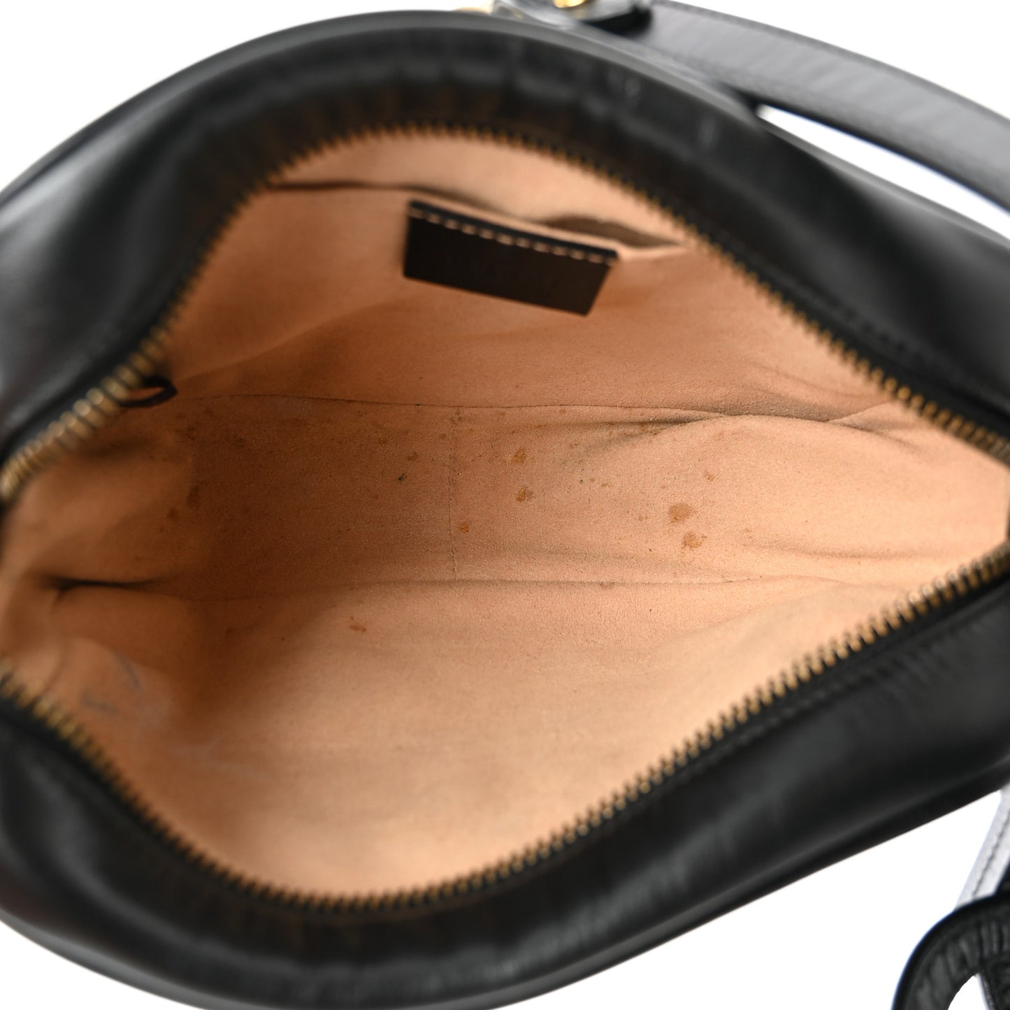 Calfskin Matelasse Mini GG Marmont Camera Bag Black