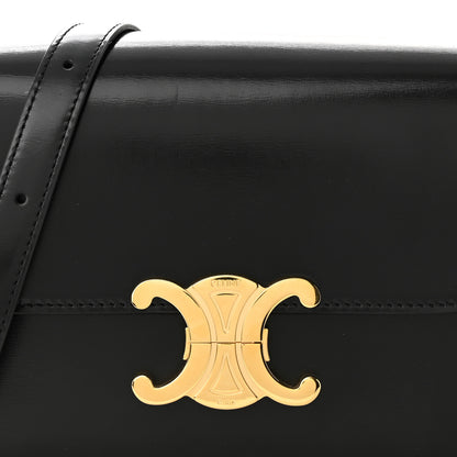 Celine Shiny Calfskin Small Triomphe Black 7 of 9