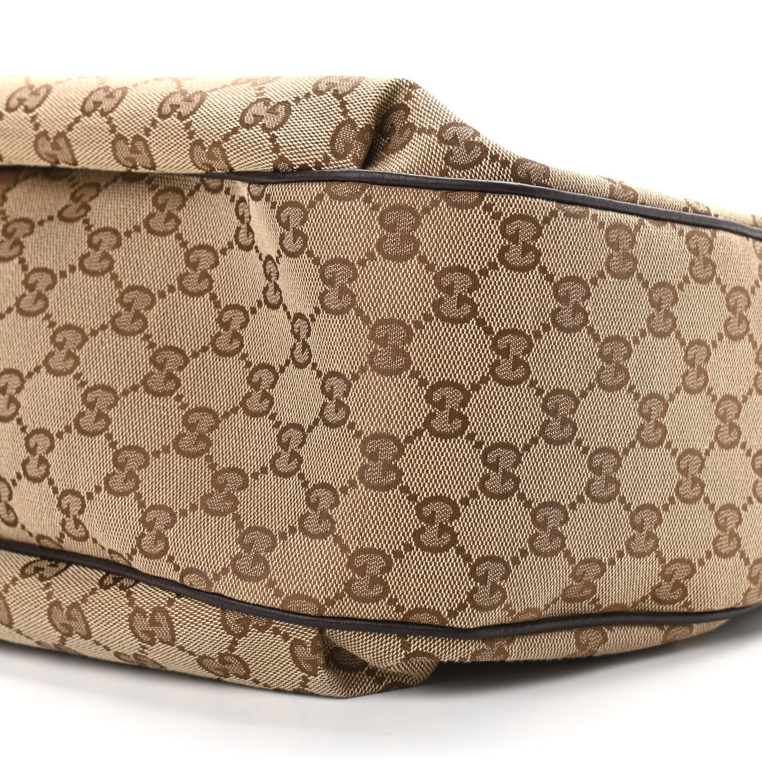 Gucci Monogram Web Medium Dressage Hobo Dark Brown 10 of 13