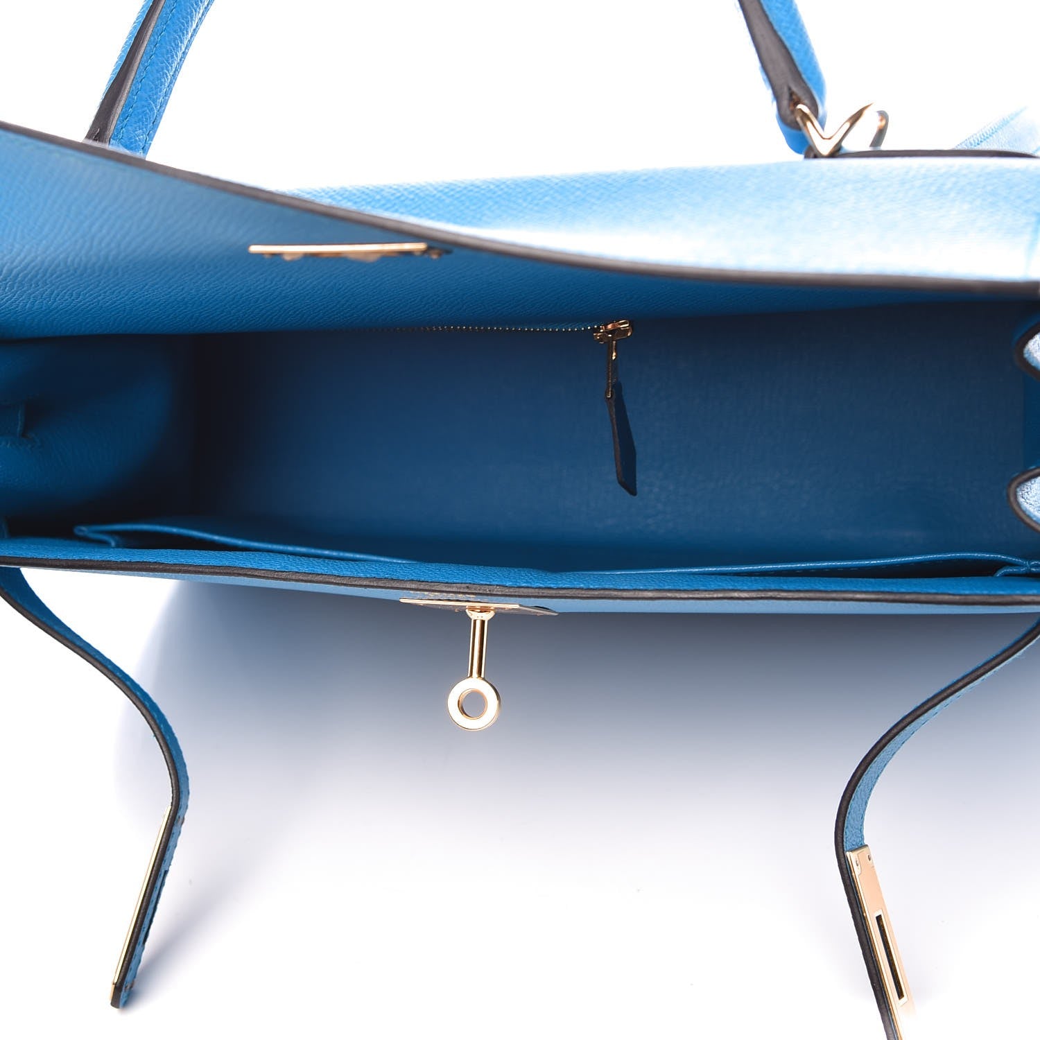Hermes Epsom Kelly Sellier 32 Bleu Zanzibar 5 of 8