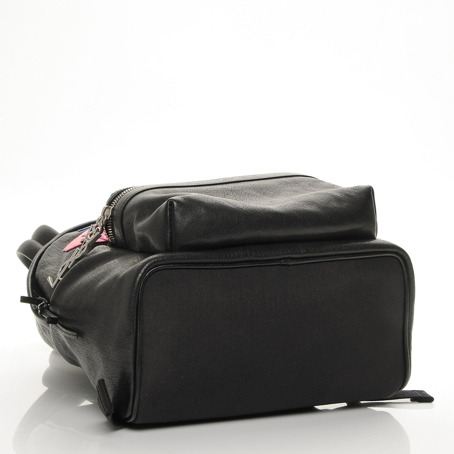 Sheepskin Love Appliqué Mini City Backpack Black